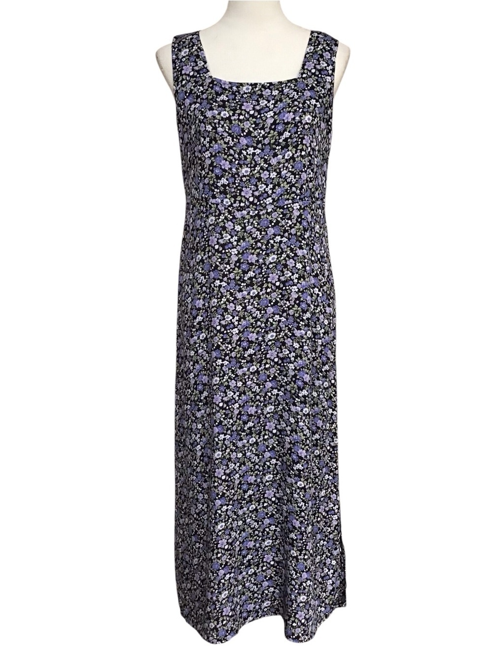 Rabbit Rabbit Rabbit Designs Vintage Floral Sleeveless Maxi Dress